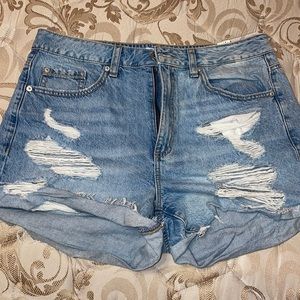 Garage Distressed Jean Shorts